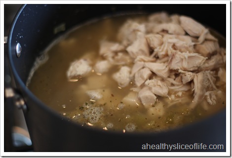 Chicken and White Bean Chili- add chicken
