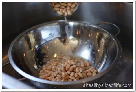 Chicken and White Bean Chili- drain beans