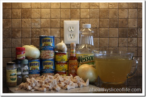 Chicken and White Bean Chili- ingredients