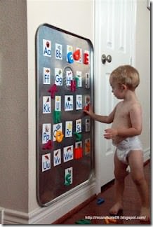 oil drip pan as magnet board