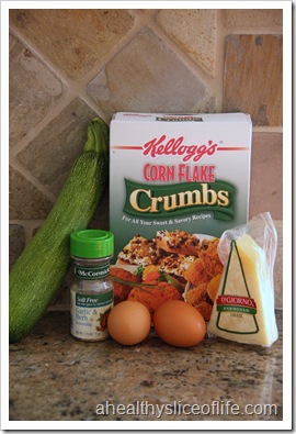 Ingredients for Zucchini Chips