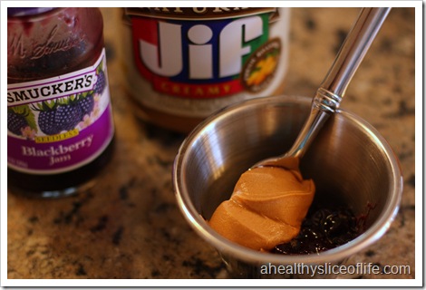 JIF Natural peanut butter and jam