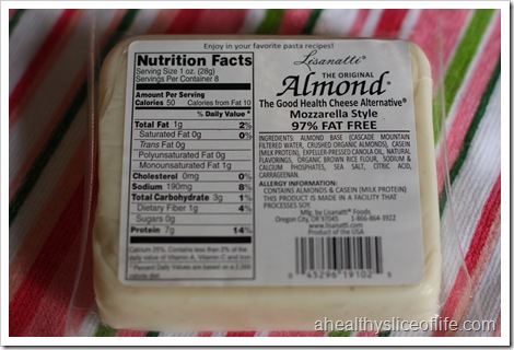 almond cheese nutrition facts
