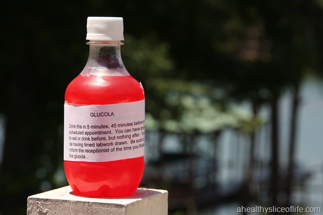 Pregnant women are "encouraged" to drink this Glucola solution containing 50 g of sugar along with many other chemicals between their 24th and 28th week of pregnancy.