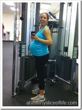 35 weeks pregnant gym