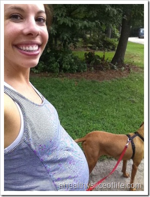 9 month pregnant walking