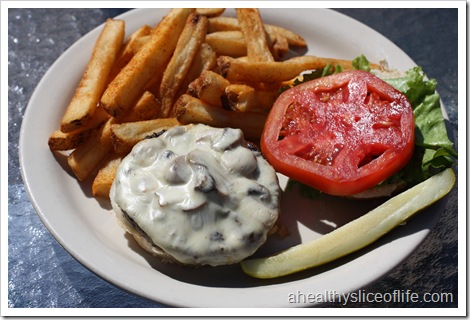 Canyons Restaurant- Blowing Rock NC- mushroom swiss burger