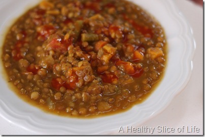 pressure cooker vegan lentil and veggie stoup