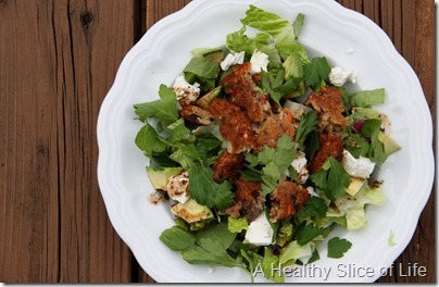 veggie burger salad