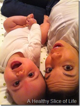 upside down Hailey and mom