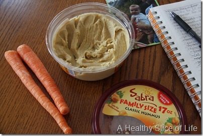 carrots and sabra hummus