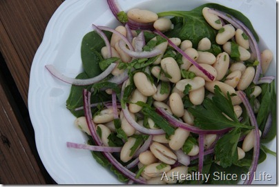 white bean and parsley salad