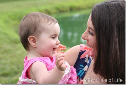 9 months old- with mom