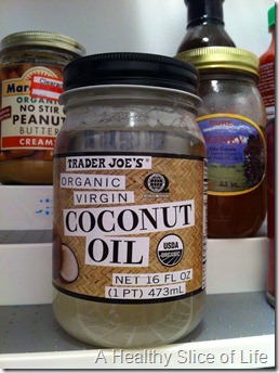 melted coconut oil