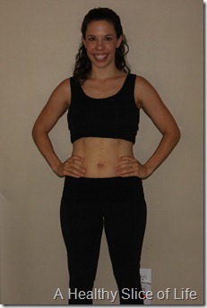 9 month postpartum body- front view 2