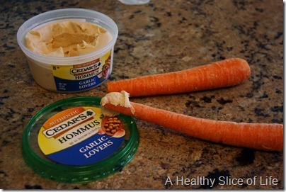 WIAW- carrots and hummus