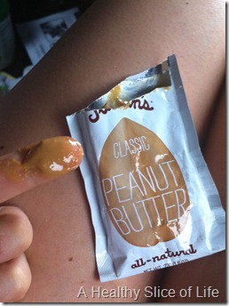 random- hailey tries Justins peanut butter