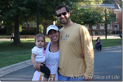 Davidson Run for the Green 10k 2012- family at the finish