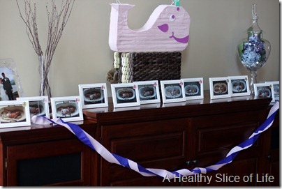 Hailey's 1st birthday- monthly picture frames