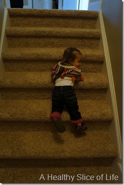 14 months old- stair master