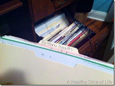 health history folder