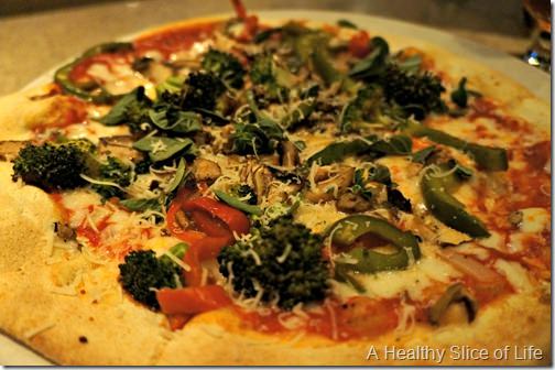 brixx- wood roasted veggie pizza