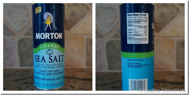 salt comparison- Morton sea salt