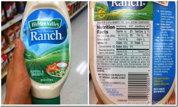 too much sodium for toddlers- ranch