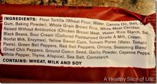 5 foods to try- red's all natural burritos ingredients