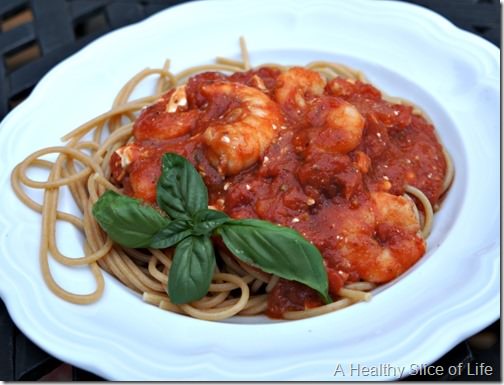 greek style shrimp and pasta