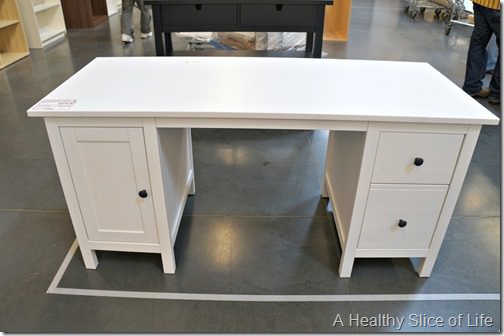 ikea- simple white desk