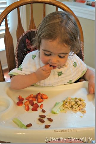 munchkin meals- odd toddler combos- almonds