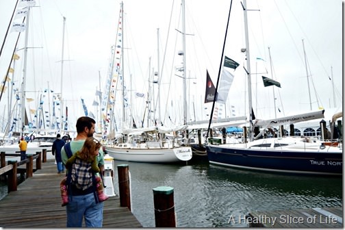 Annapolis boat show 2013- with a toddler