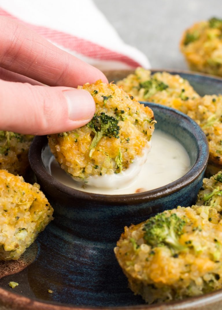 Broccoli Cheddar Quinoa Bites A Healthy Kid Snack!