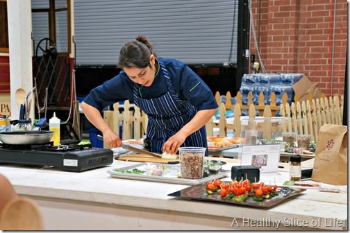 Chef Alyssa's Kitchen Cooking Class Atherton Mill- demo