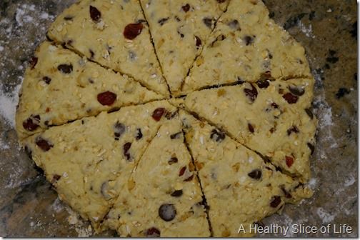 oatmeal scones- slice