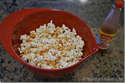 22 weeks pregnant meals- home popped popcorn and texas pete