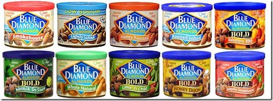 blue diamond almond flavors