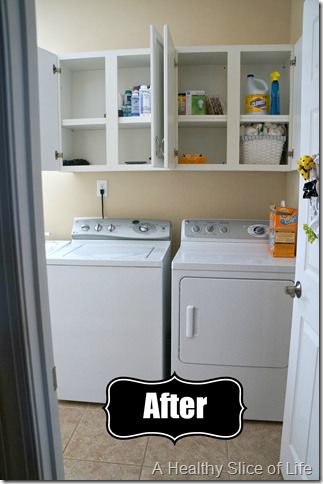 organization challenge- laundry room after A