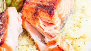 Brown Sugar & Bourbon Glazed Salmon