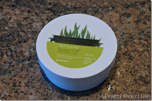green home cleaning- shaklee scour off paste