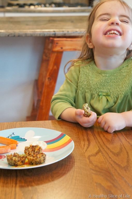 Broccoli Cheddar Quinoa Bites for Toddlers and Baby Led Weaning