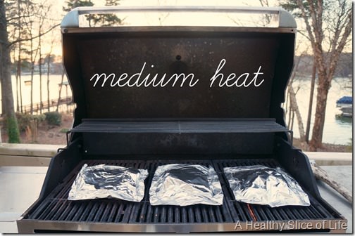 simple seafood grill packs- medium heat