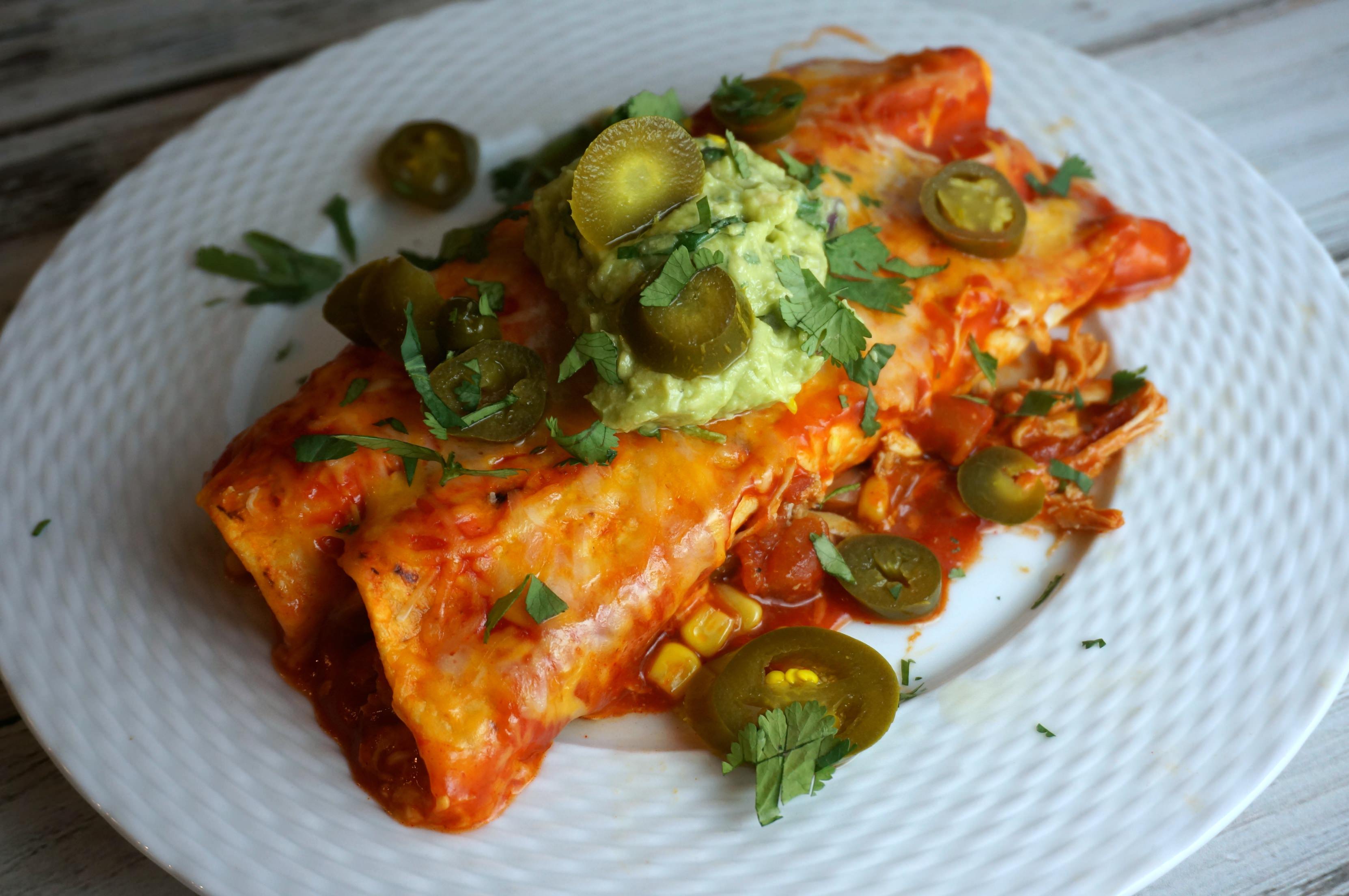 Chicken Enchilada Recipe Makes TWO Pans A Healthy Slice of Life