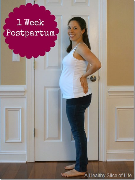 one week postpartum body