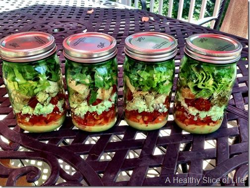 food prep salad jars