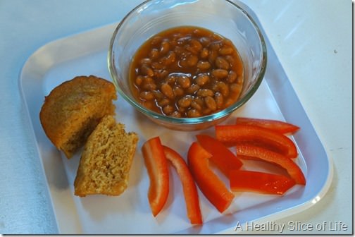 toddler meals- baked beans
