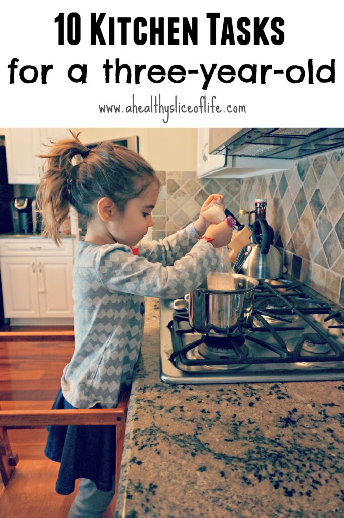 10 Kitchen Tasks for a Three-Year-Old