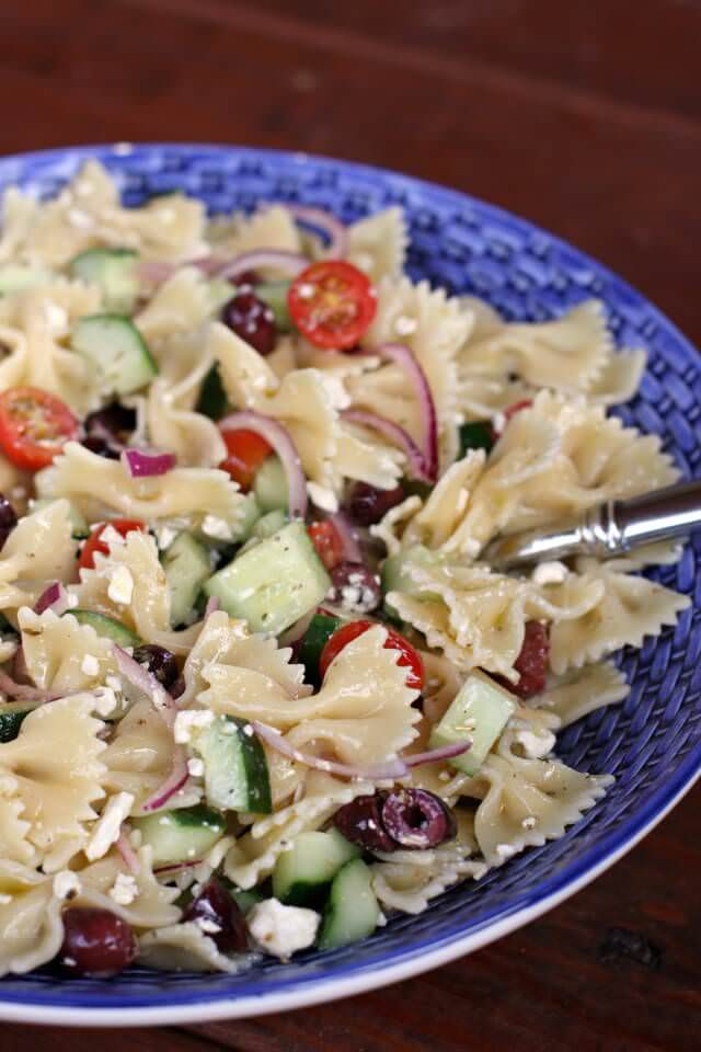 Greek pasta salad