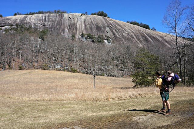 stone mountain state park north carolina- rock climber